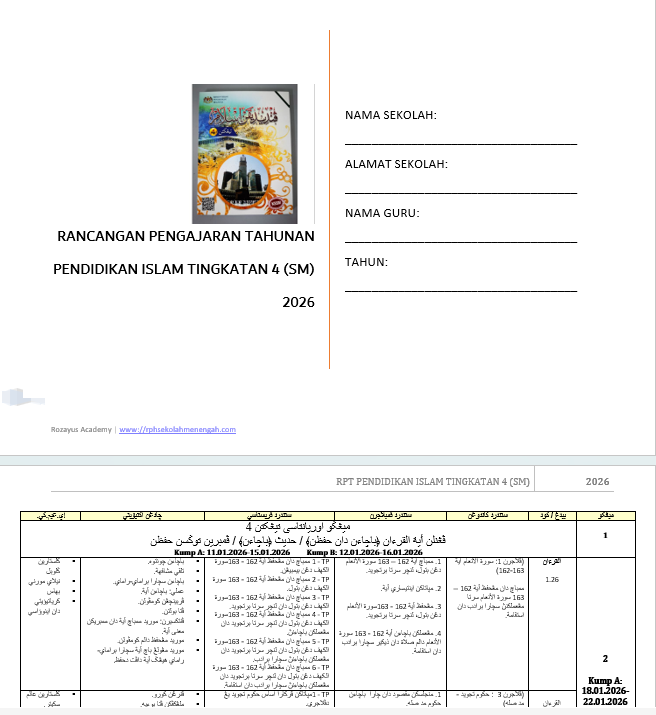 RPH Pendidikan Islam Tingkatan 4 2026 (SMK) - Image 3