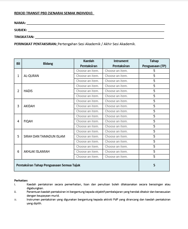 RPH Pendidikan Islam Tingkatan 4 2026 (SMK) - Image 7