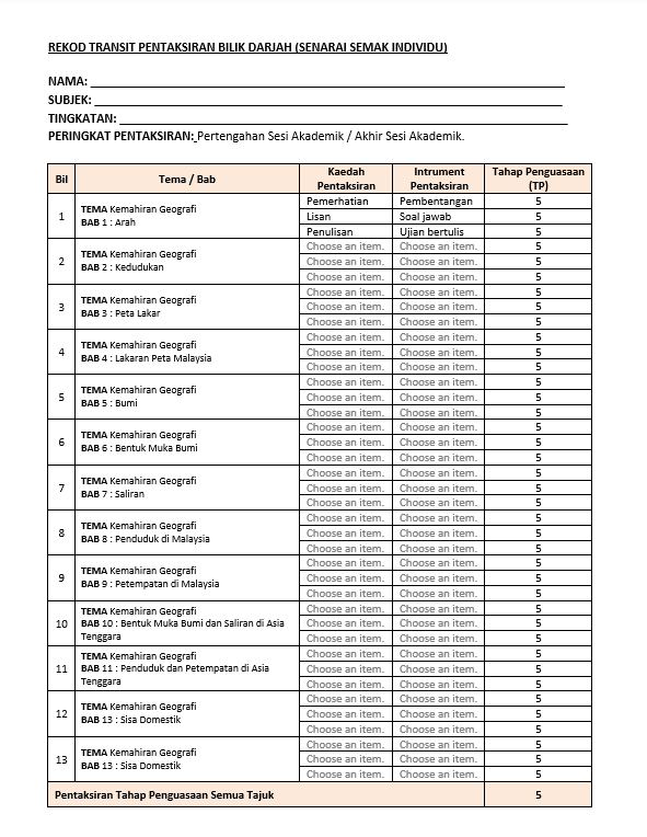 RPH Geografi Tingkatan 1 2026 - Image 7