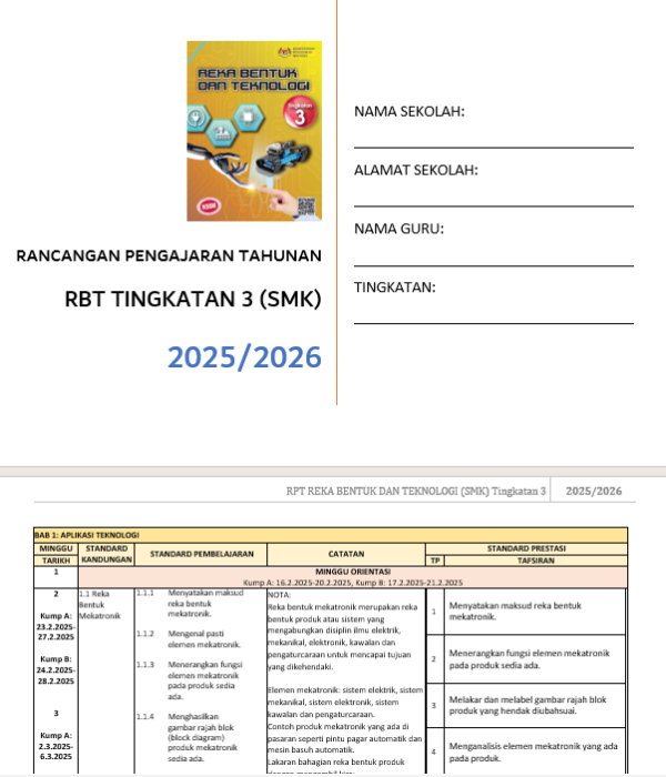 RPH RBT Tingkatan 3 (SMK) 2025/2026 - Image 3