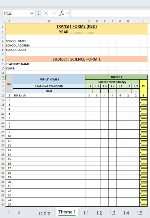 RPH Science DLP Form 1 (SMK) 2025/2026 - Image 8