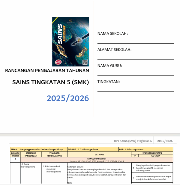 Borang Transit PBD - Sains Tingkatan 5 - Image 8