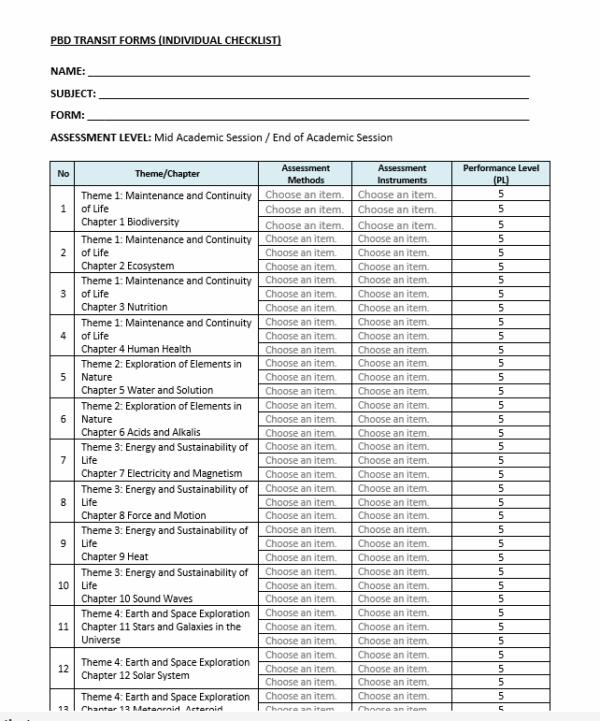 Borang Transit PBD - SCIENCE DLP COMBO (Form 1-3) - Image 13