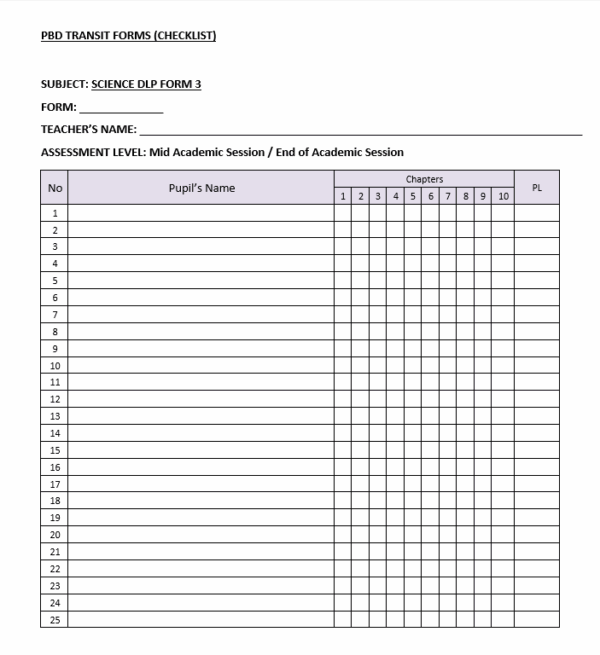 Borang Transit PBD - SCIENCE DLP Form 3 - Image 3